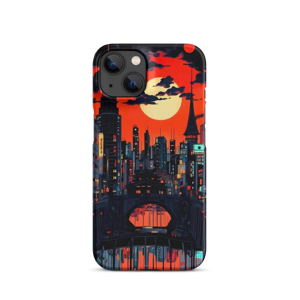Vibrant Cityscape at Dusk | Phone Case