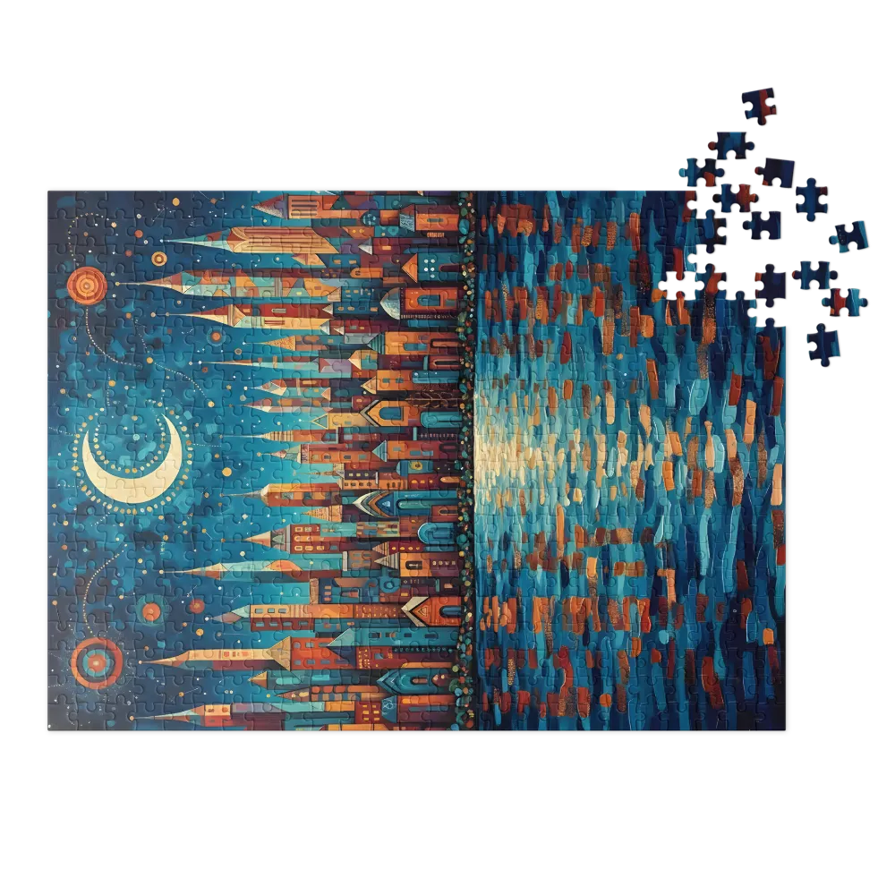 Fantastical Moonlit City