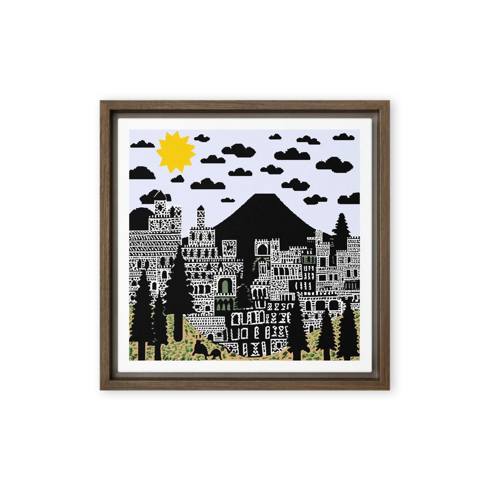 Black Mountain Cityscape | Art Print