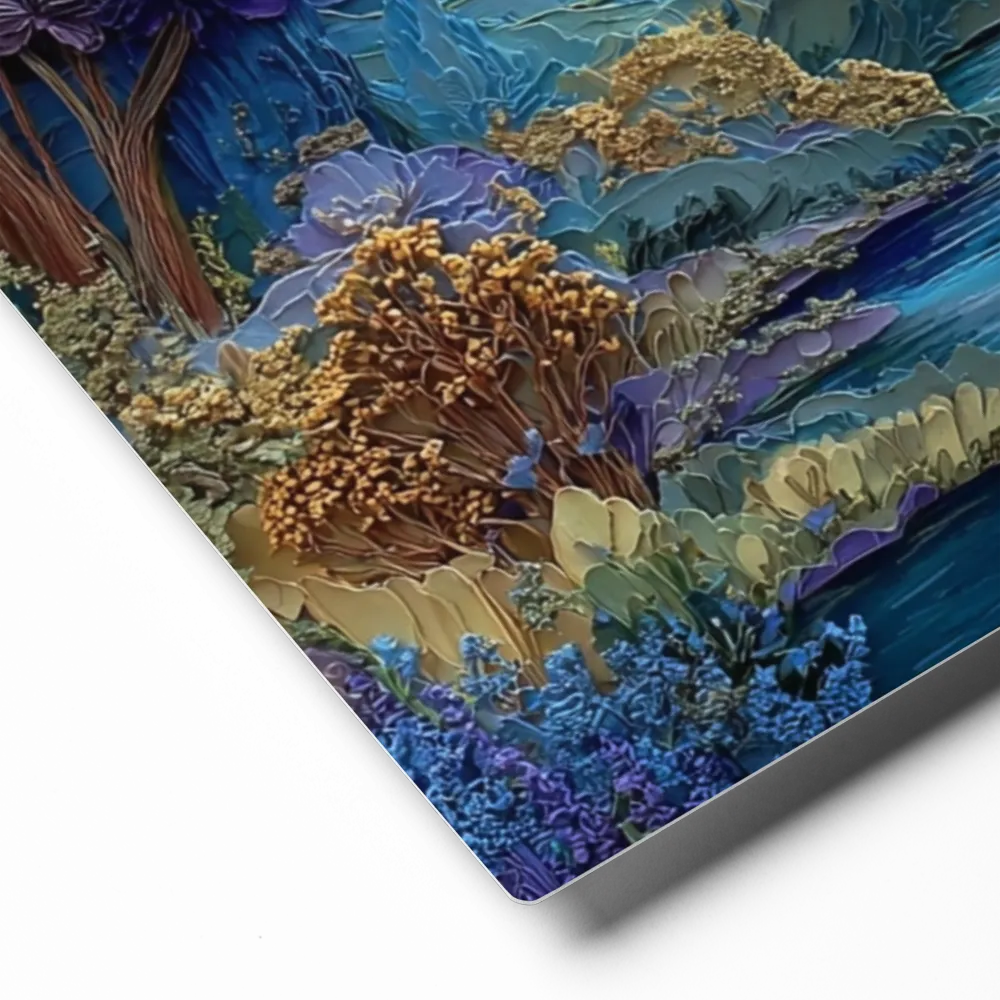 Violet River Valley 
 Canvas | 32″x 32″