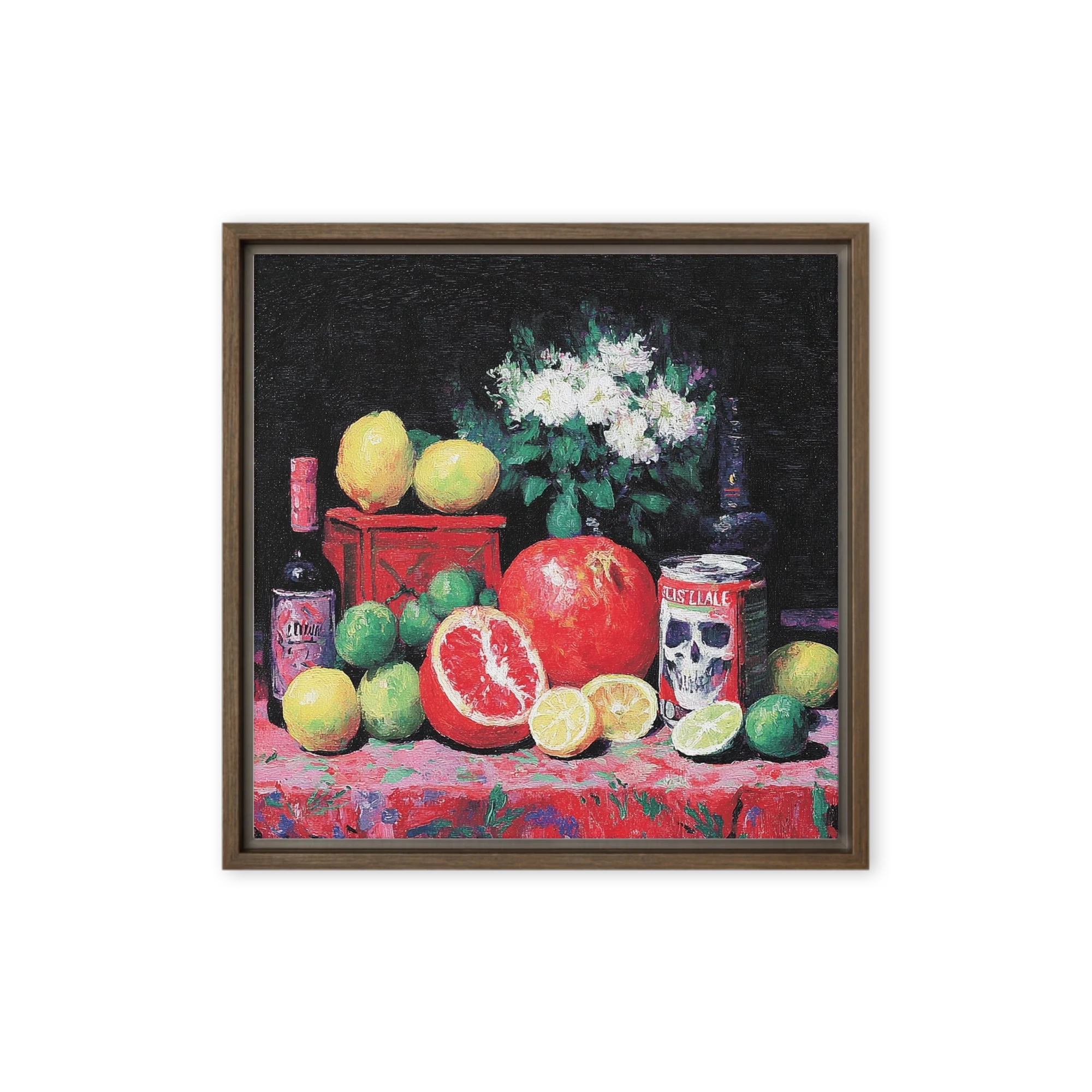 Still Life with Citrus and Skull