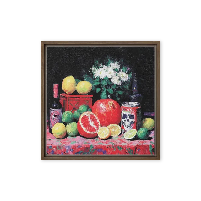 Still Life with Citrus and Skull | Art Print