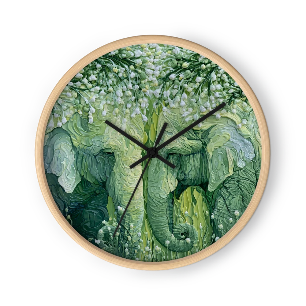 Green Wall Clocks — Emerald To Sage