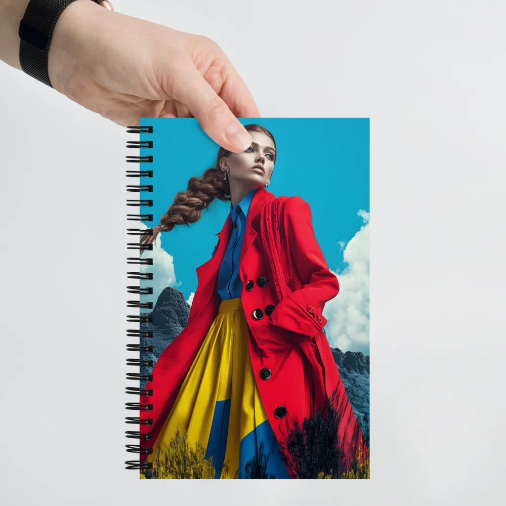 Bold Fashion Portrait 
 Spiral Notebook | 140 pages