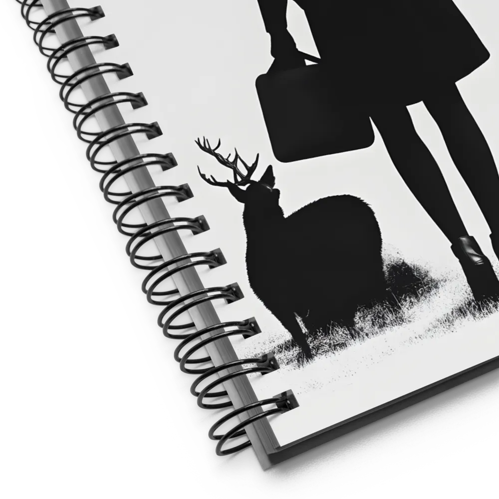 Antlered Traveler's Journey 
 Spiral Notebook | 140 pages