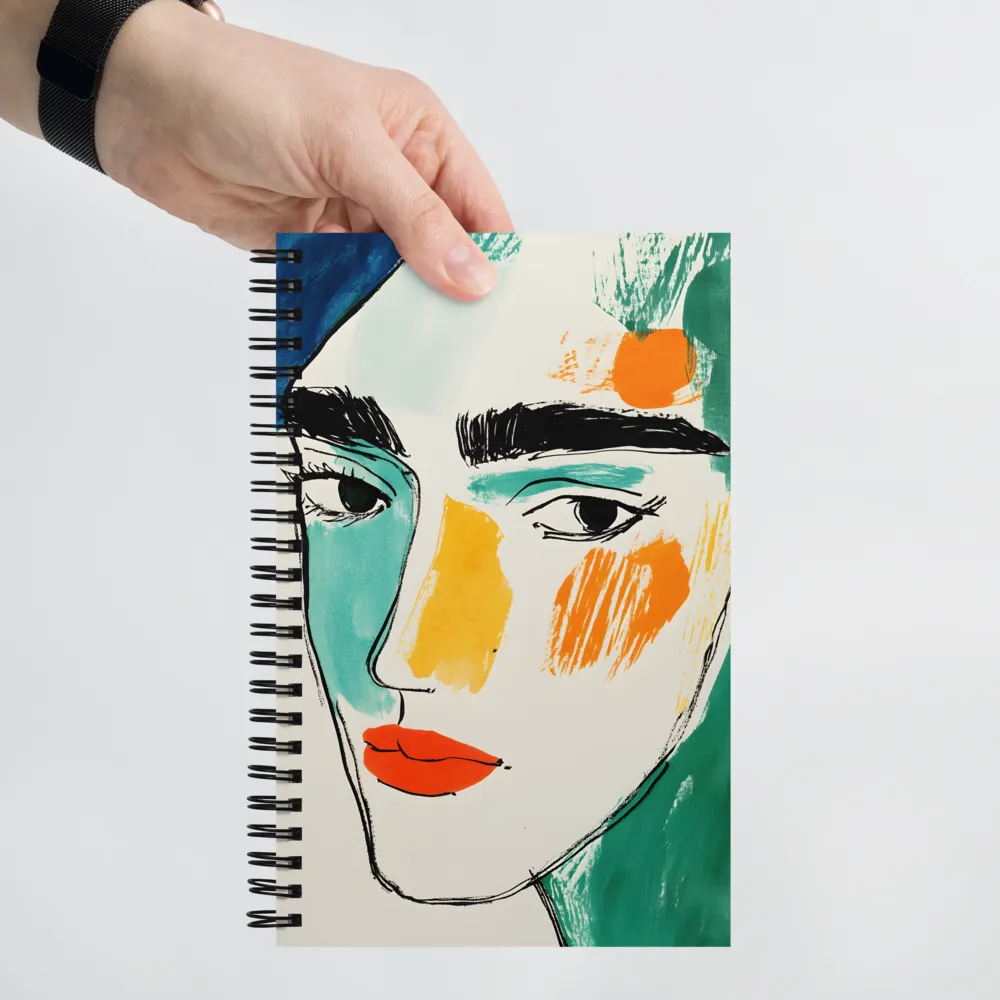 Expressive Color Portrait 
 Spiral Notebook | 140 pages