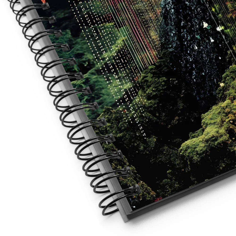 Fragmented Forest Figure 
 Spiral Notebook | 140 pages
