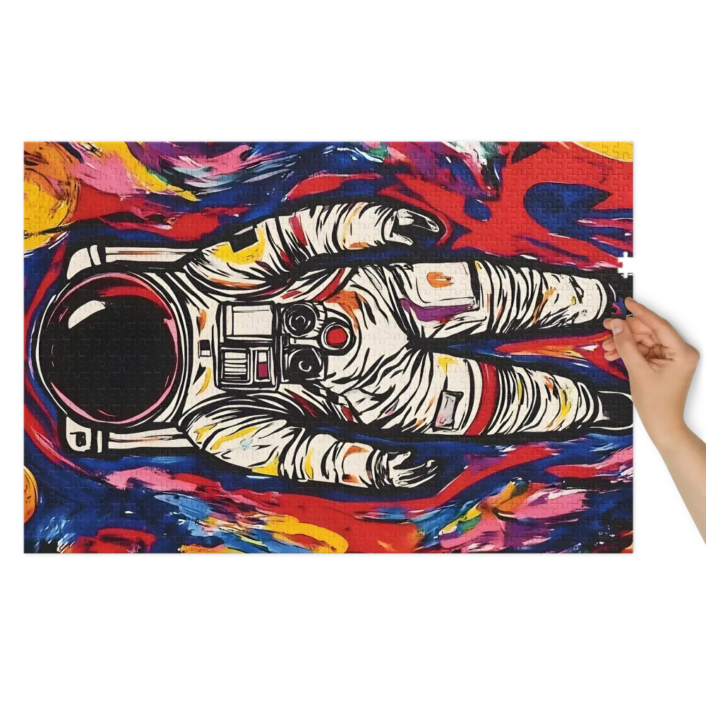 Astronauta Pop Cósmico 
 Puzzle em caixa de metal