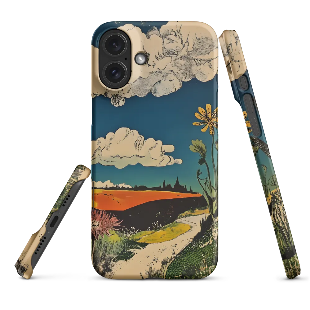 Surreal Landscape with Flowers | Phone Case