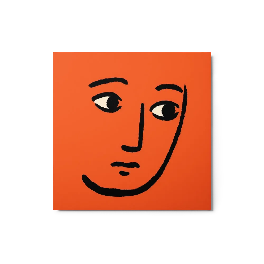 Pensive Orange Face | Art Print