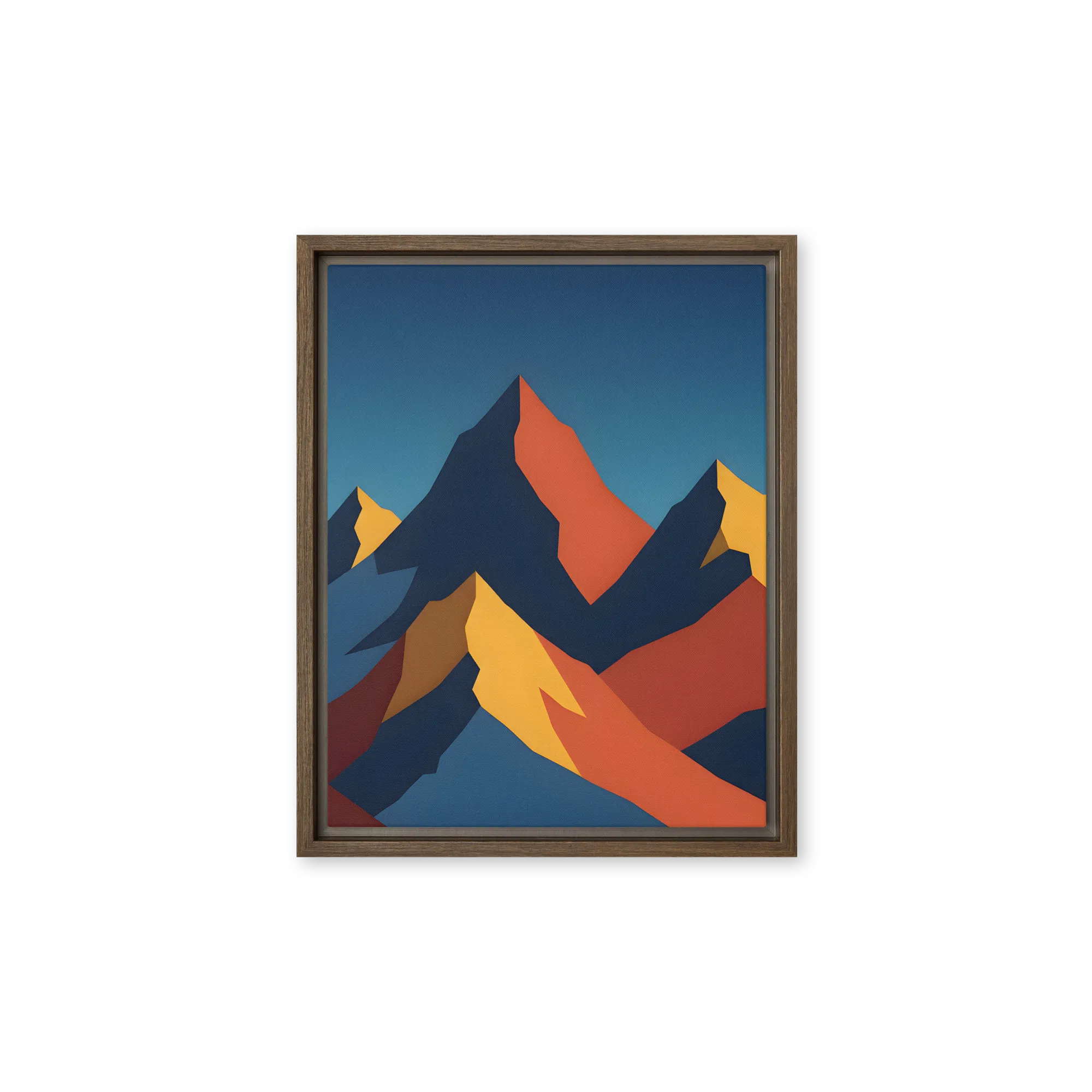 Geometric Mountain Landscape