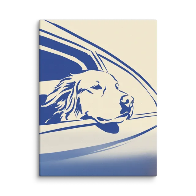Pet Portrait — Cobalt Line