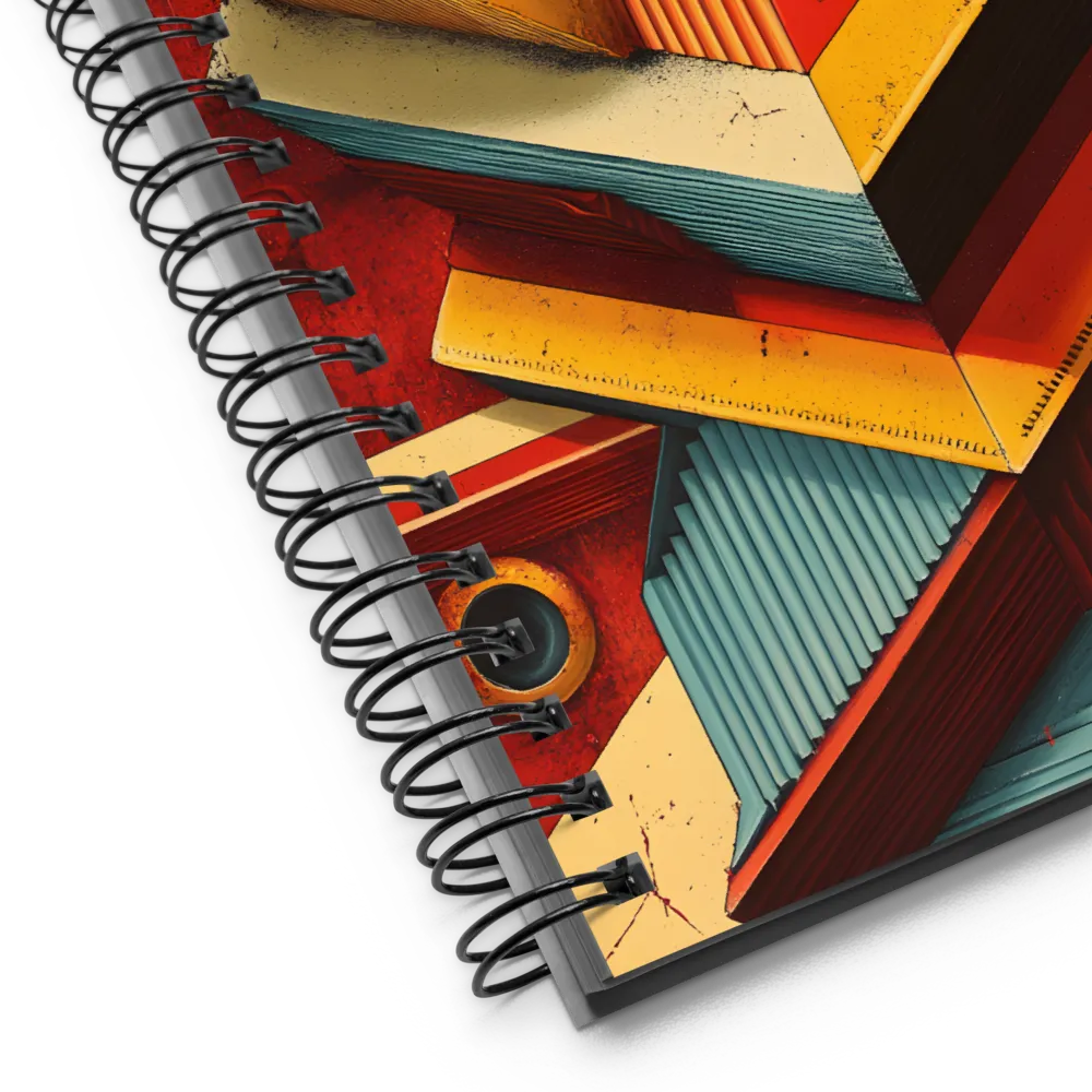 Brutalist Geometric Composition 
 Spiral Notebook | 140 pages