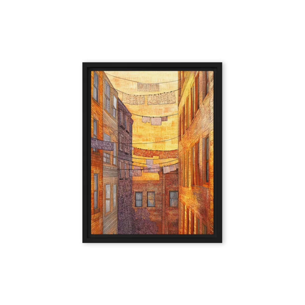 Golden Alley Laundry 
 Metal Print | 16″x 20″