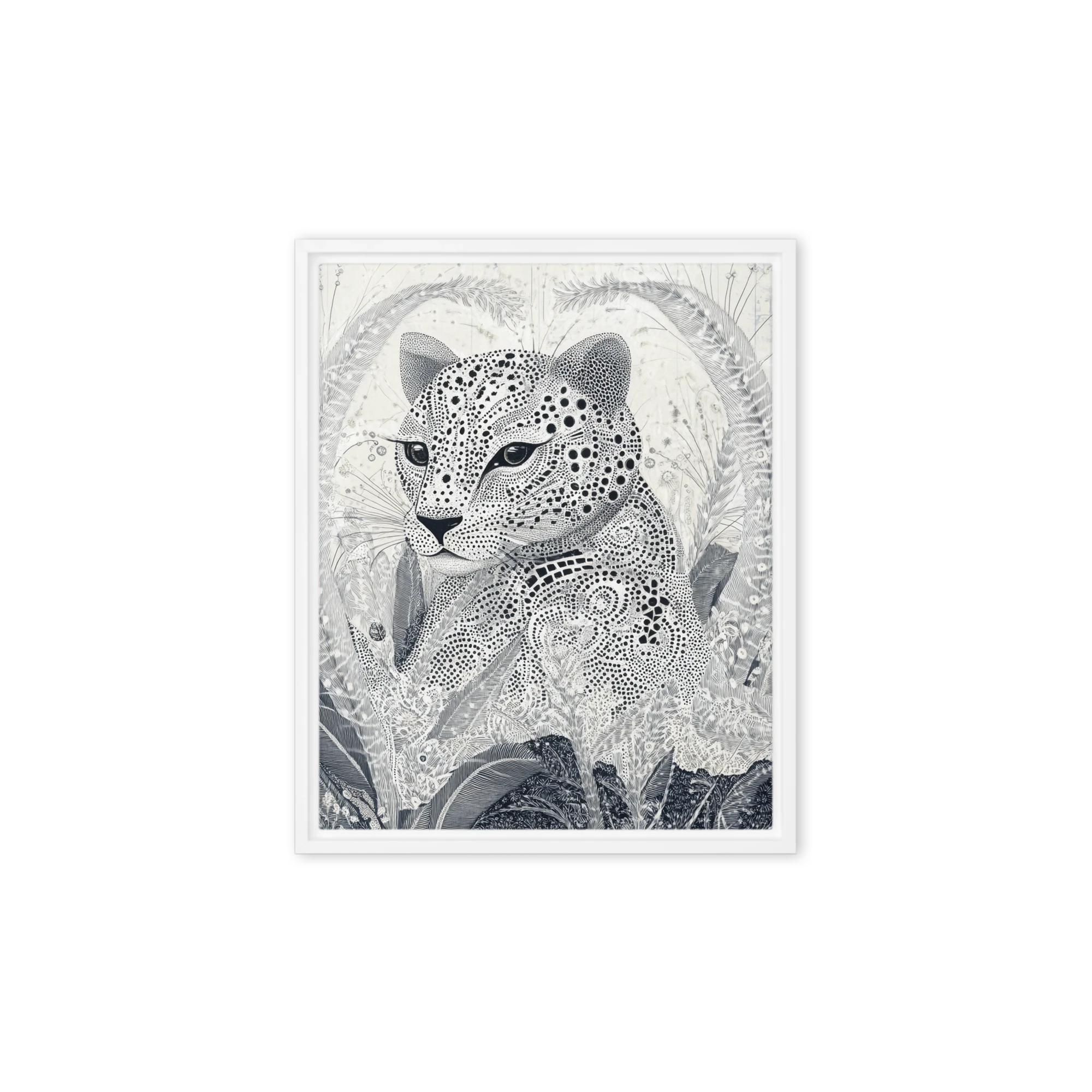 Stippled Leopard Portrait