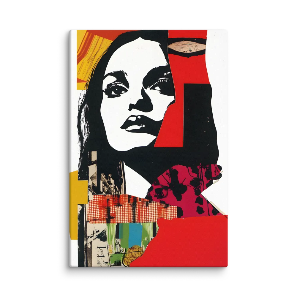 Pop Art Collage Portrait 
 Canvas | 8″x 12″