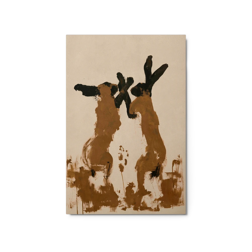 Boxing Hares | Art Print