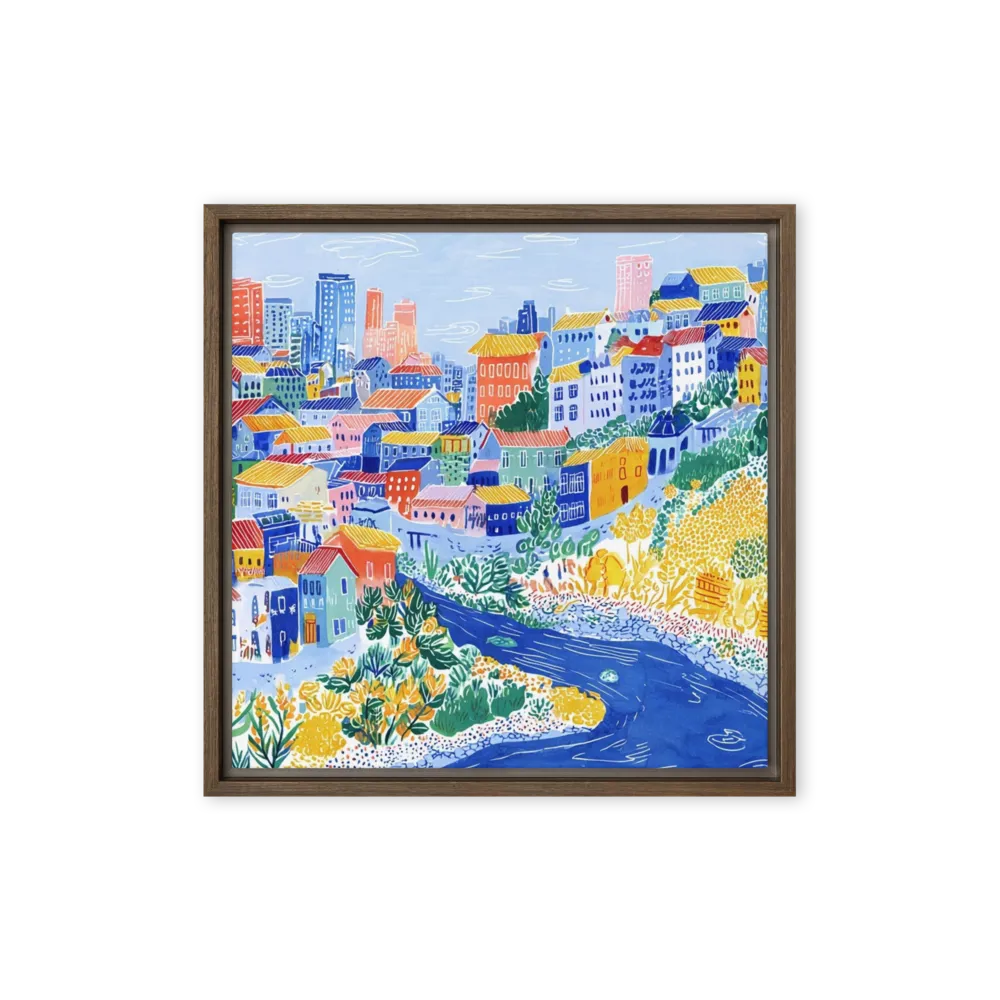 Riverfront Heights 
 Canvas | 8″x 8″