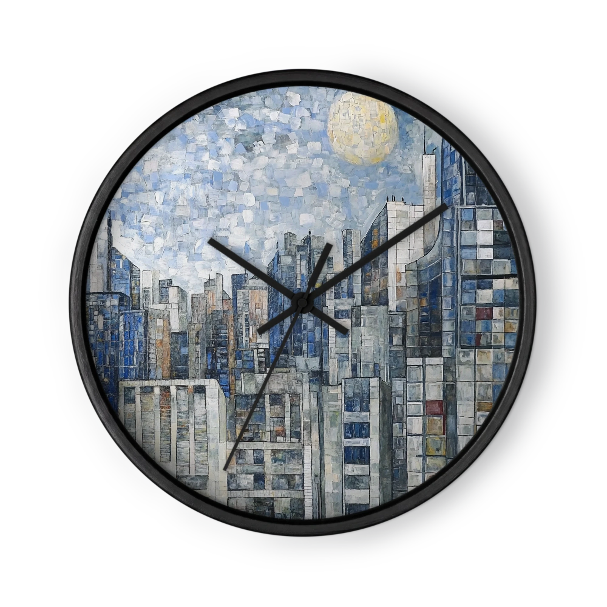 Mosaic Moonlit Metropolis