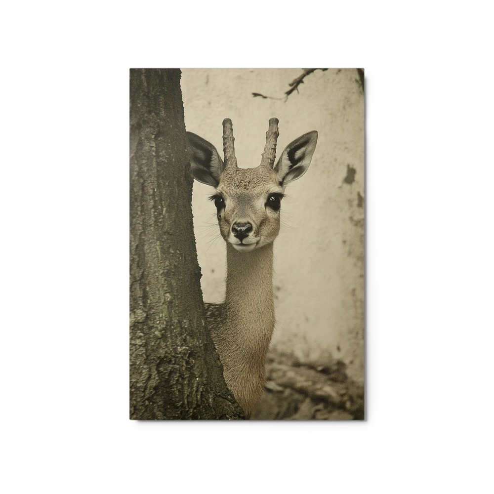 Peeking Deer | Art Print