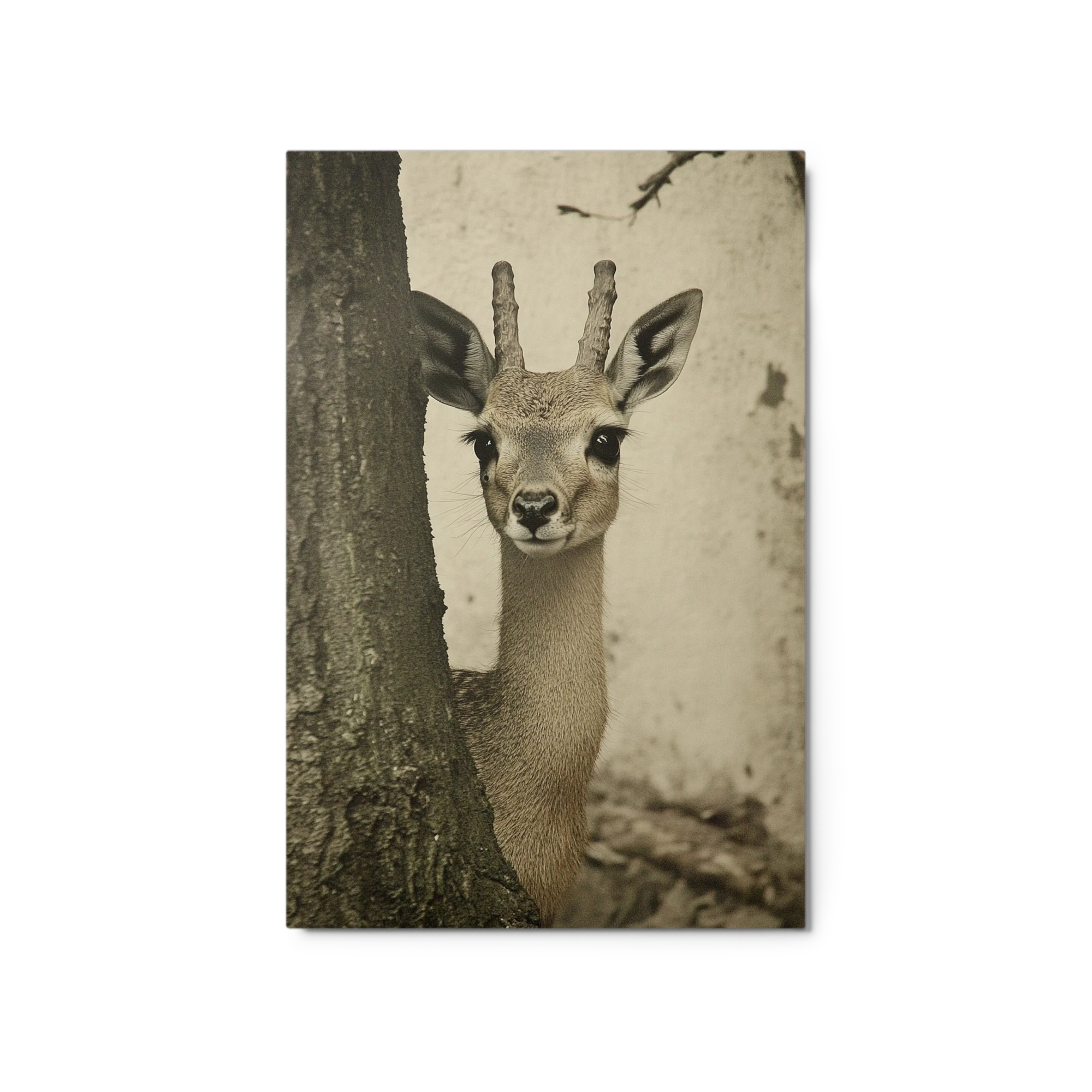 Peeking Deer
