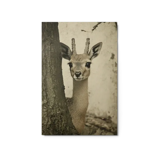 Peeking Deer | Art Print
