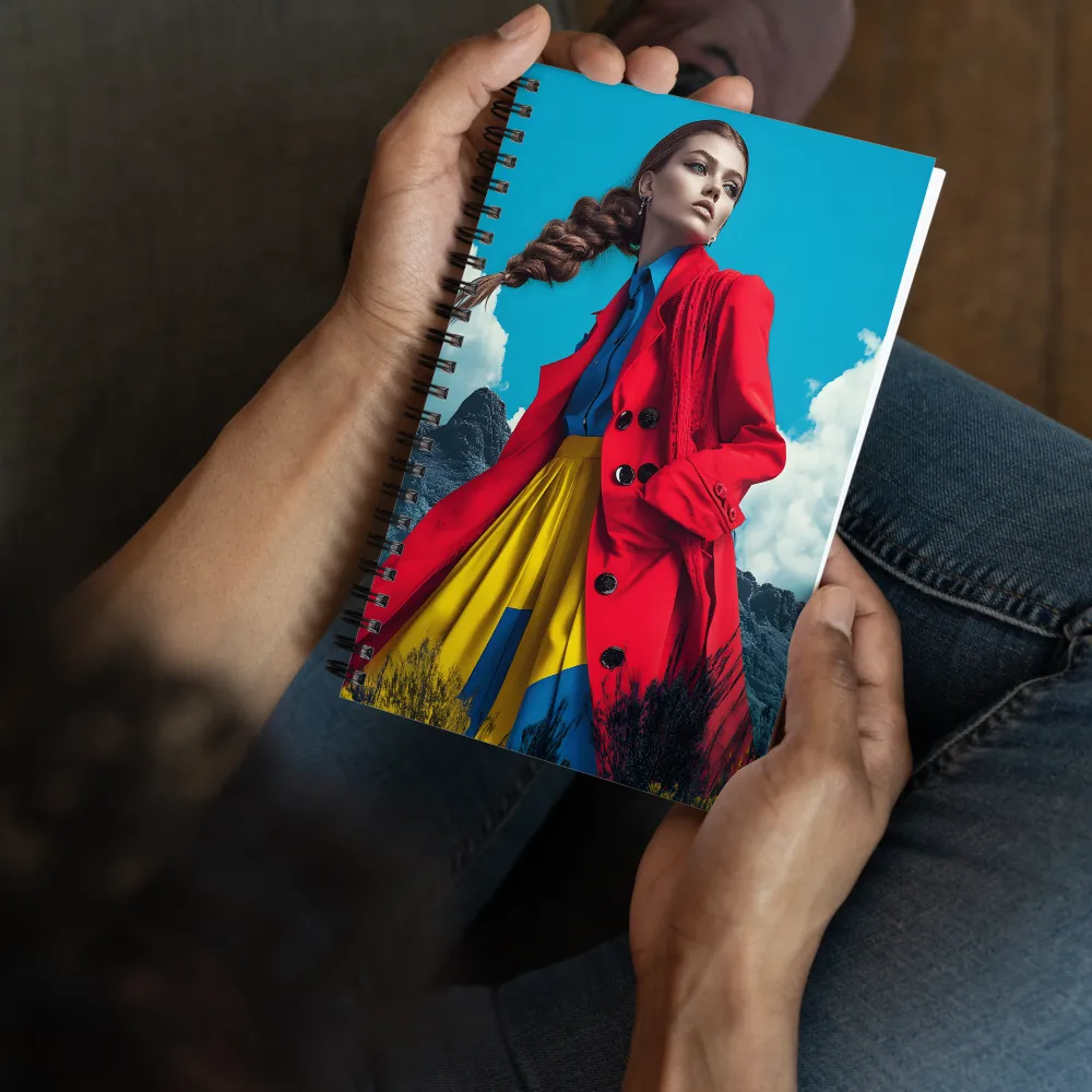 Bold Fashion Portrait 
 Spiral Notebook | 140 pages