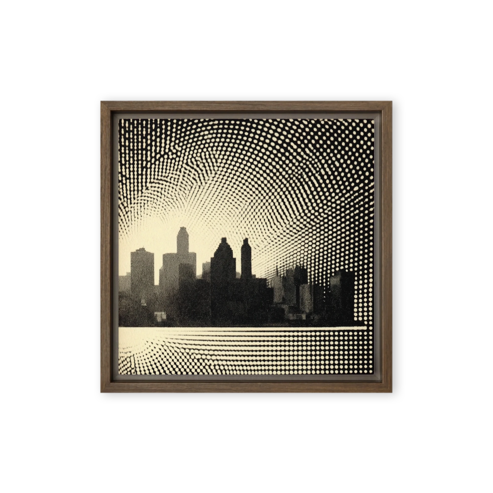 Halftone Skyline | Art Print