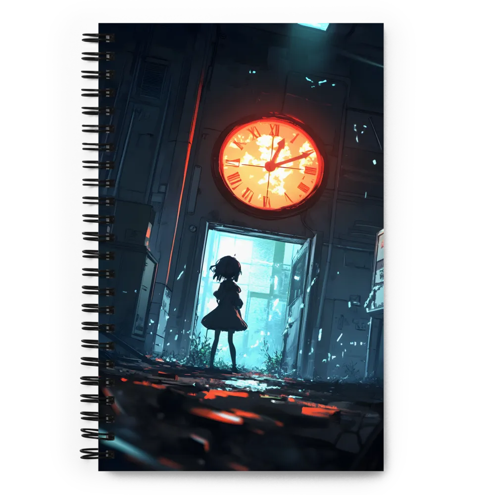 Vigil of the Glowing Clock 
 Spiral Notebook | 140 pages
