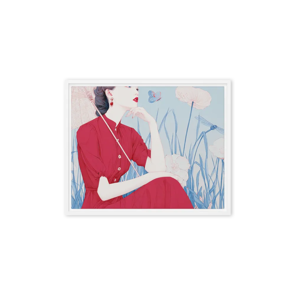 Serenity under the Parasol 
 Canvas | 11″x 14″