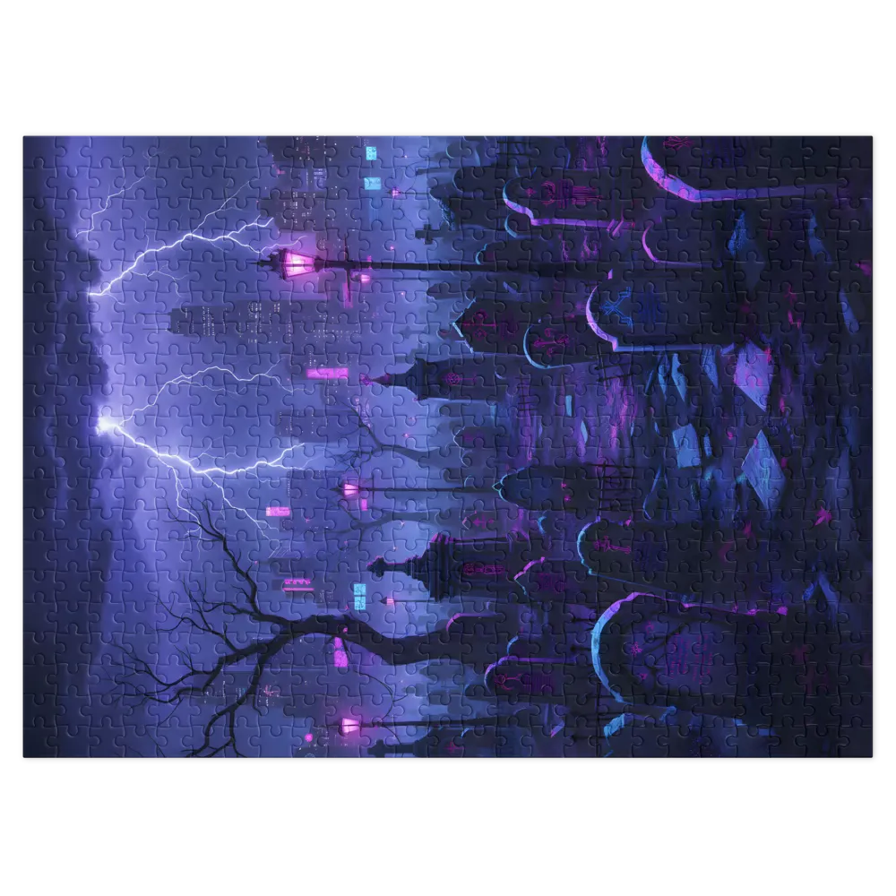 Neon Cemetery | Jigsaw Puzzles