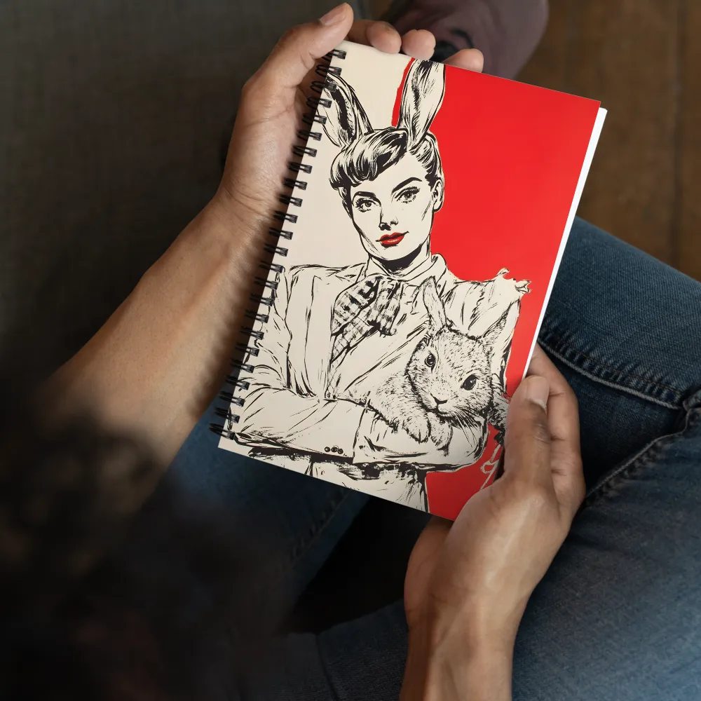 Bunny Girl Portrait 
 Spiral Notebook | 140 pages