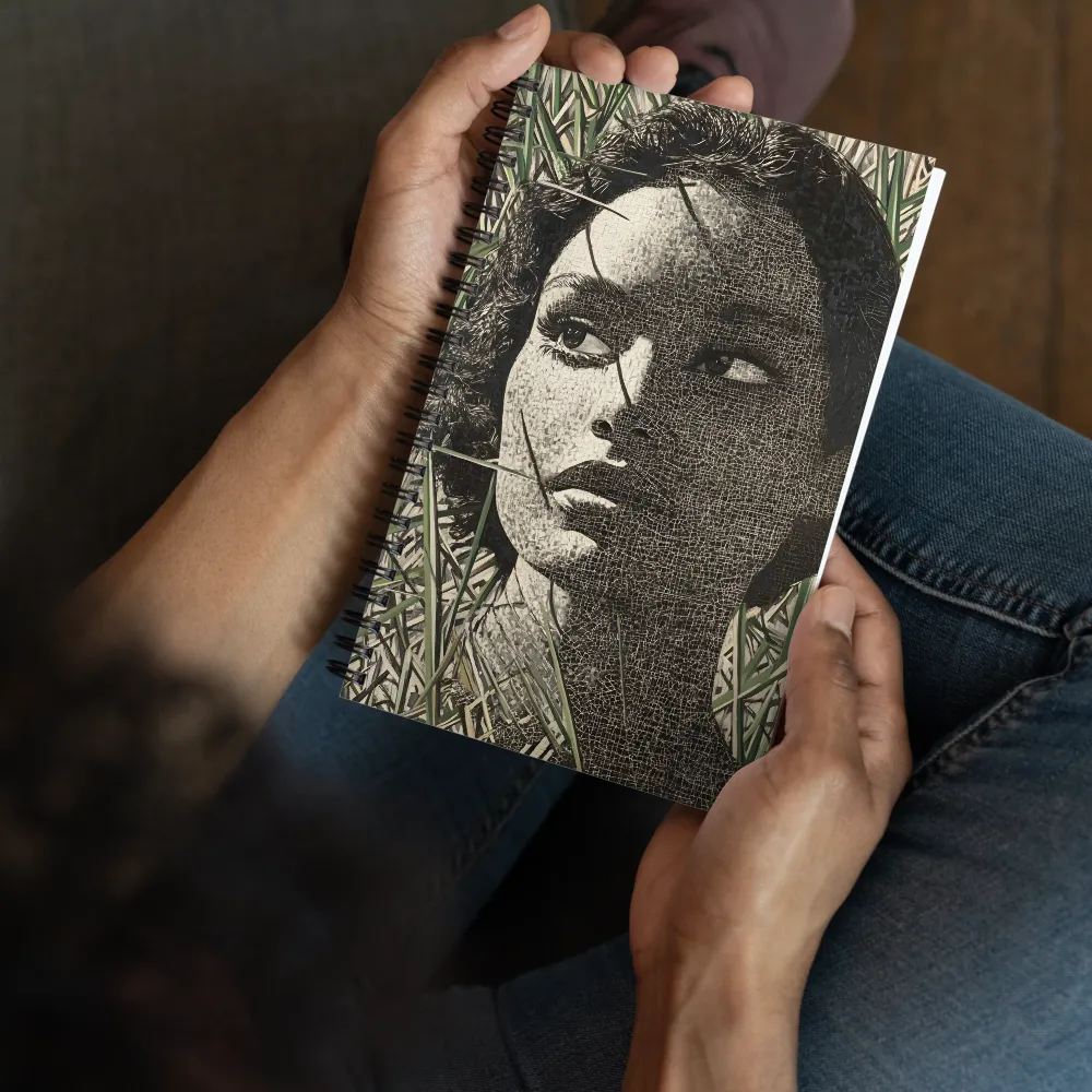 Fragmented Portrait in Reeds 
 Spiral Notebook | 140 pages