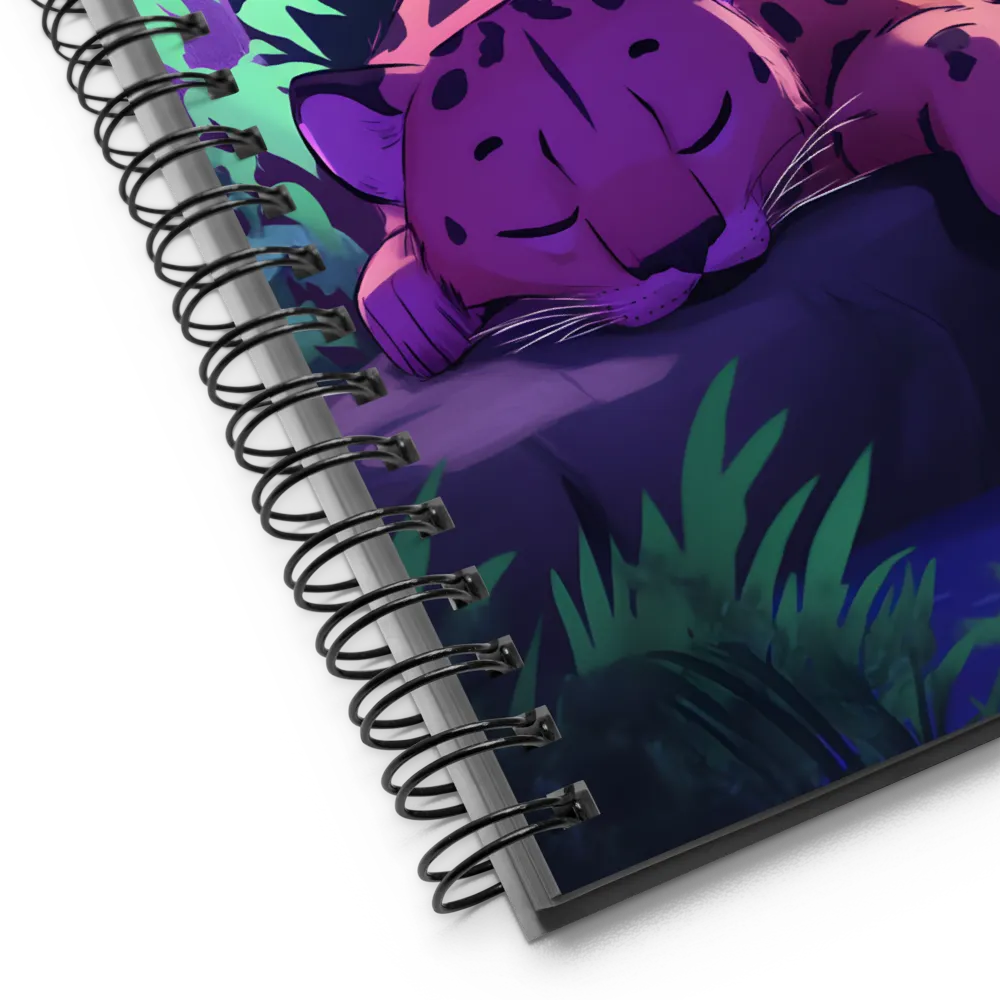 Nocturnal Jaguar Slumber 
 Spiral Notebook | 140 pages
