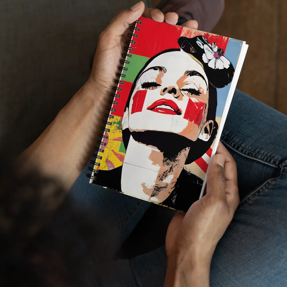 Expressive Pop Art Portrait 
 Spiral Notebook | 140 pages