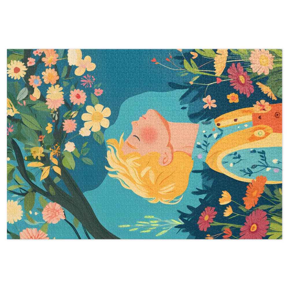 Boy Among Flowers | Jigsaw Puzzle (252/520 pieces)