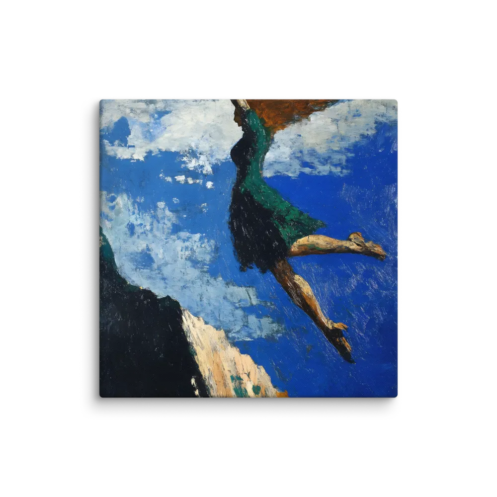 Scraped pigment and solitary figures — Heavy impasto oils