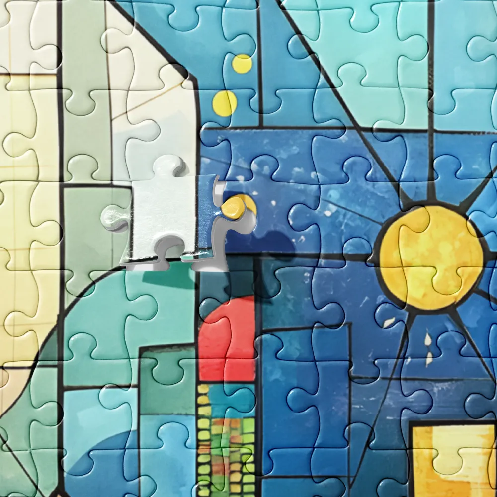 Kaleidoscope Cityscape 
 Jigsaw Puzzle