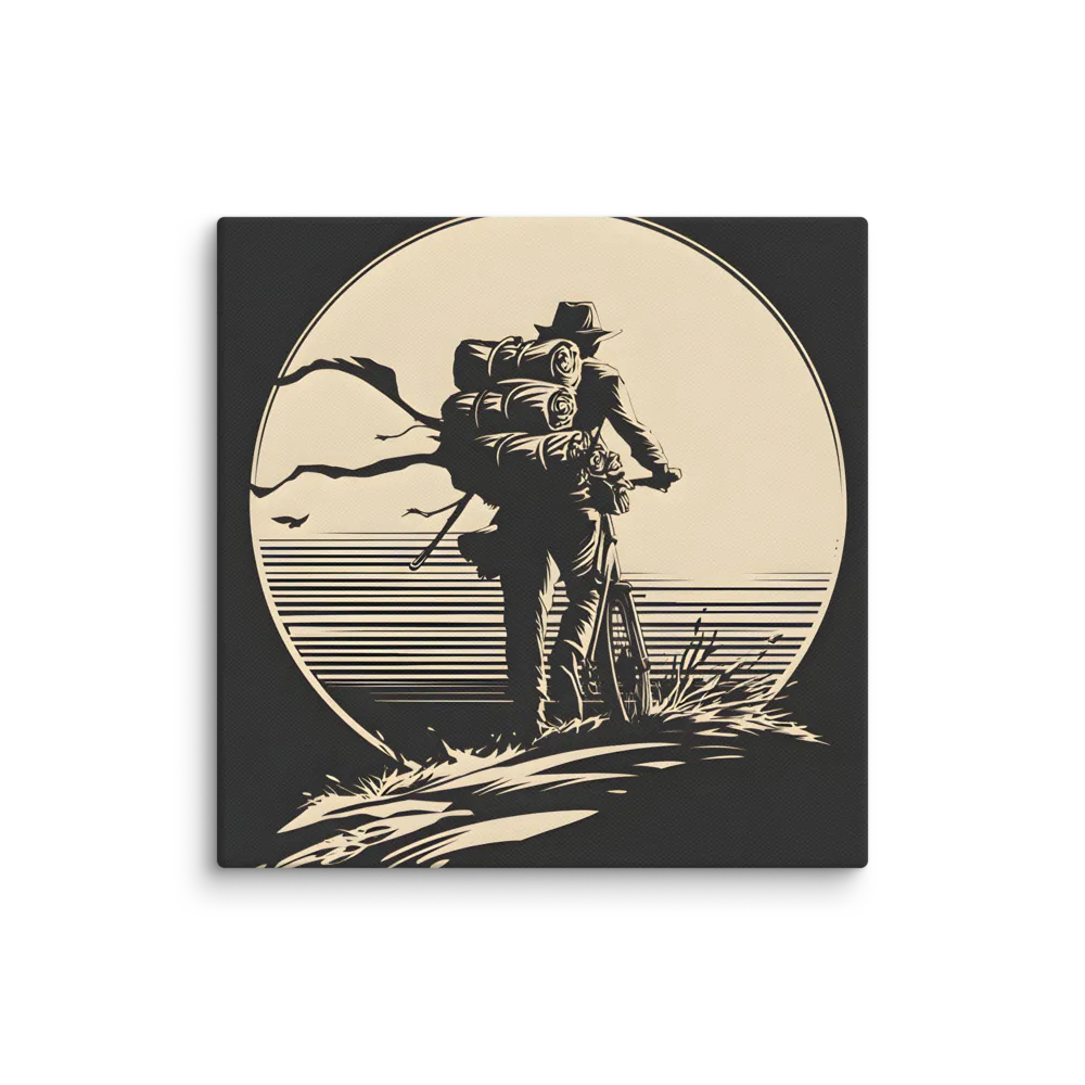 Casts a shadow of silence — The moonlit edge