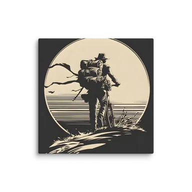 Casts a shadow of silence — The moonlit edge