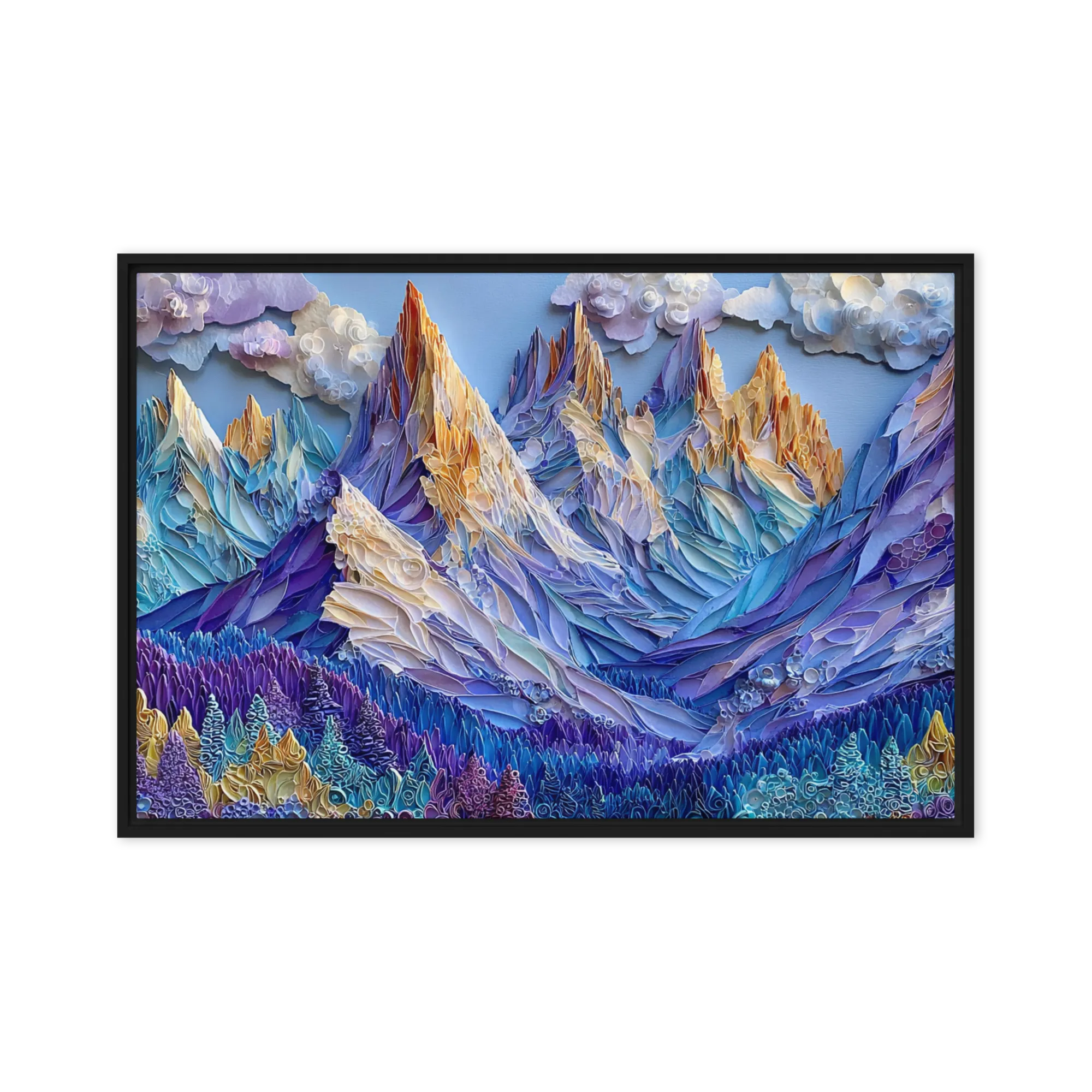 Peaks of Rolled Paper | Art Print