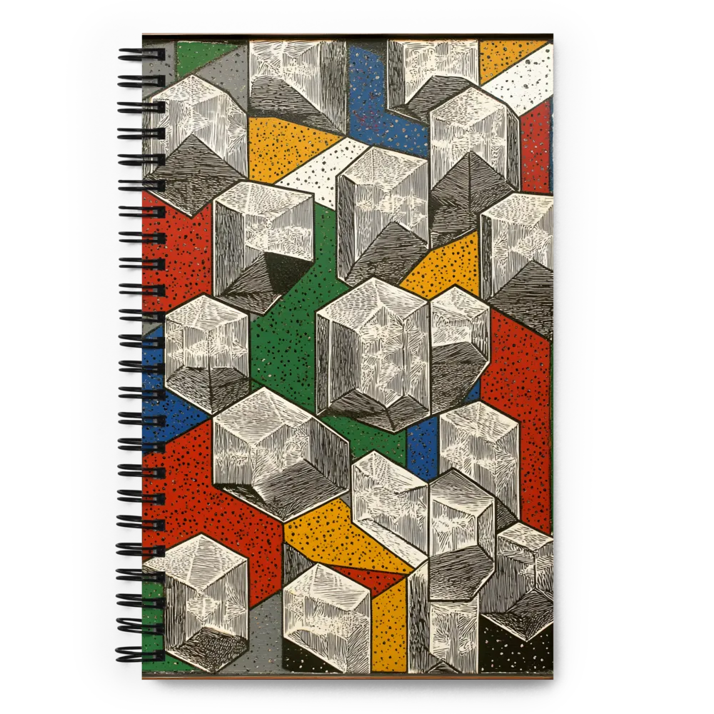 Fragmented Geometry 
 Spiral Notebook | 140 pages