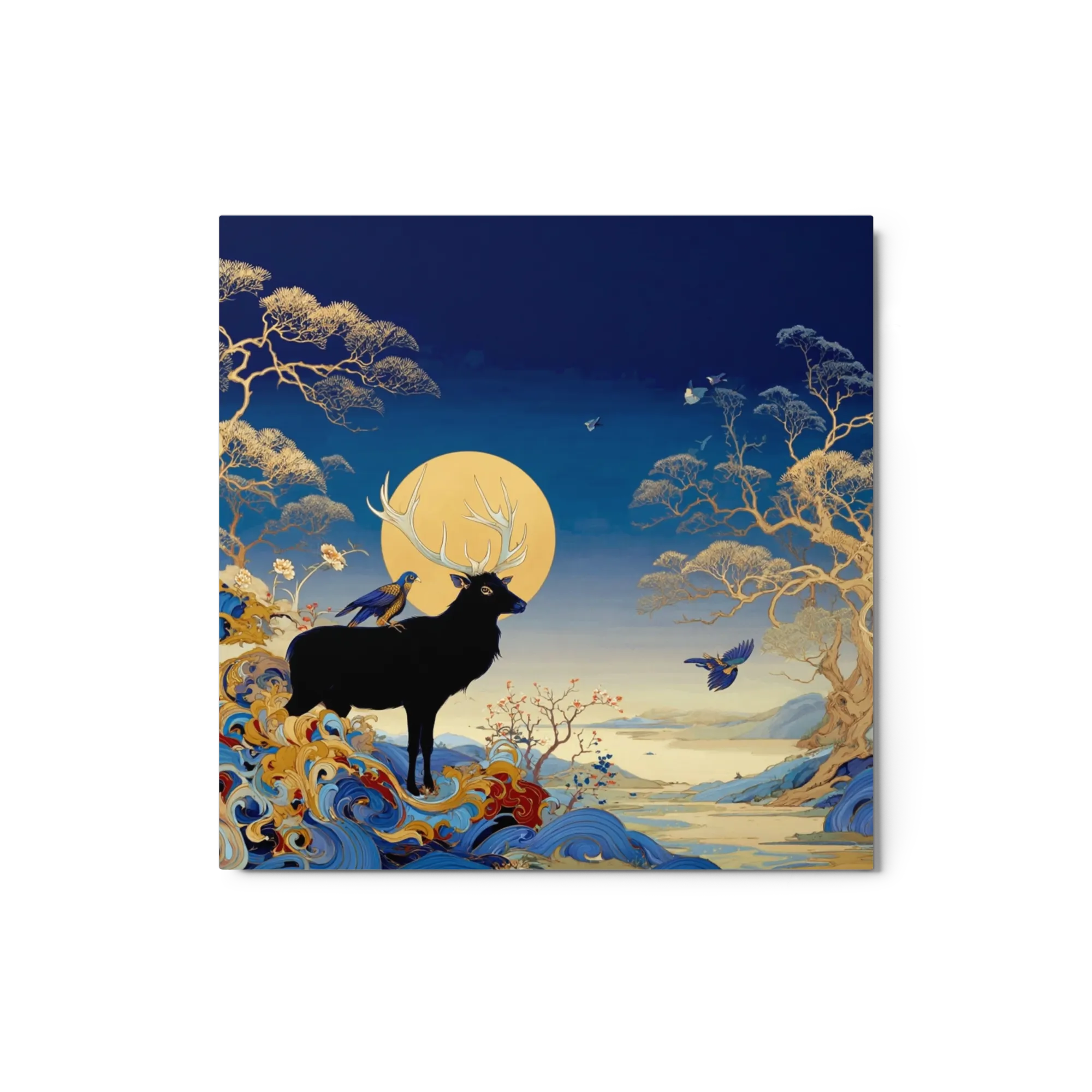 Celestial Stag under Full Moon