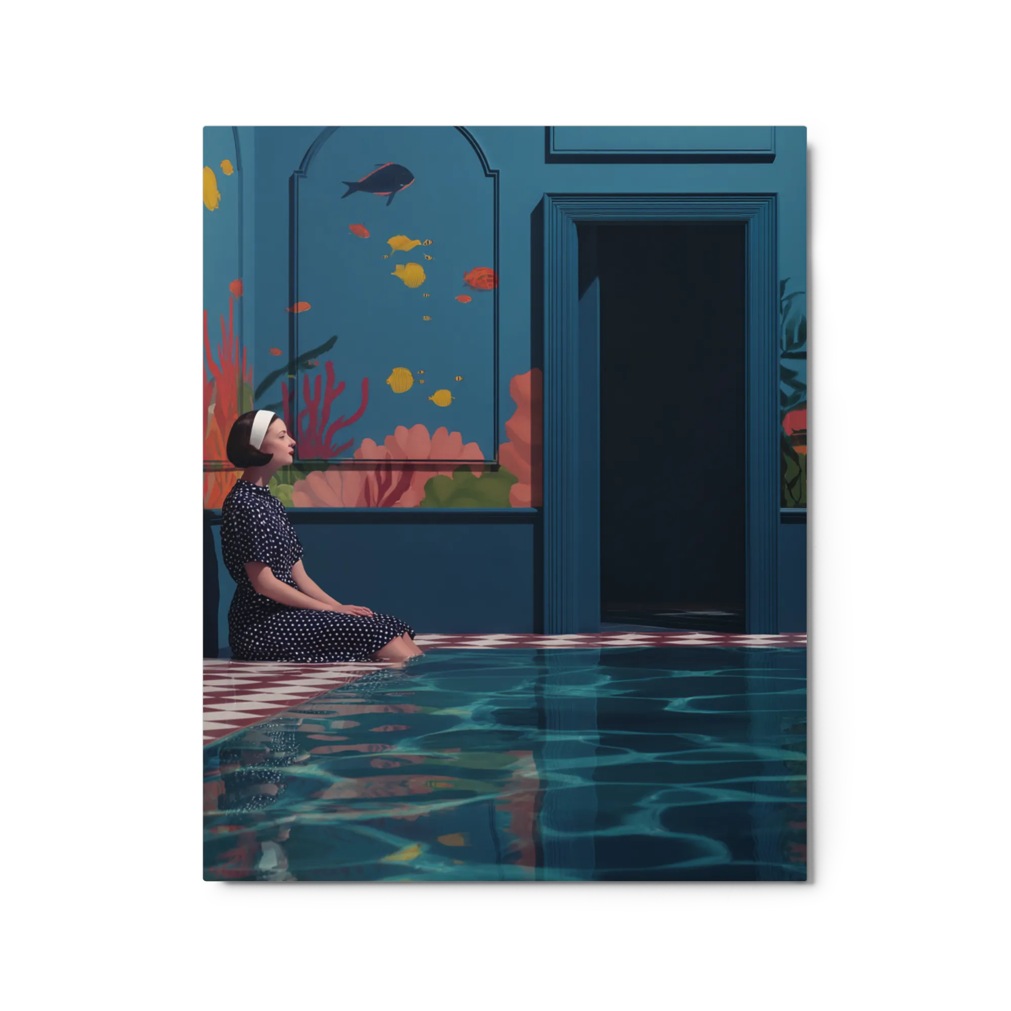 Tranquil Underwater Chamber 
 Canvas | 12″x 12″