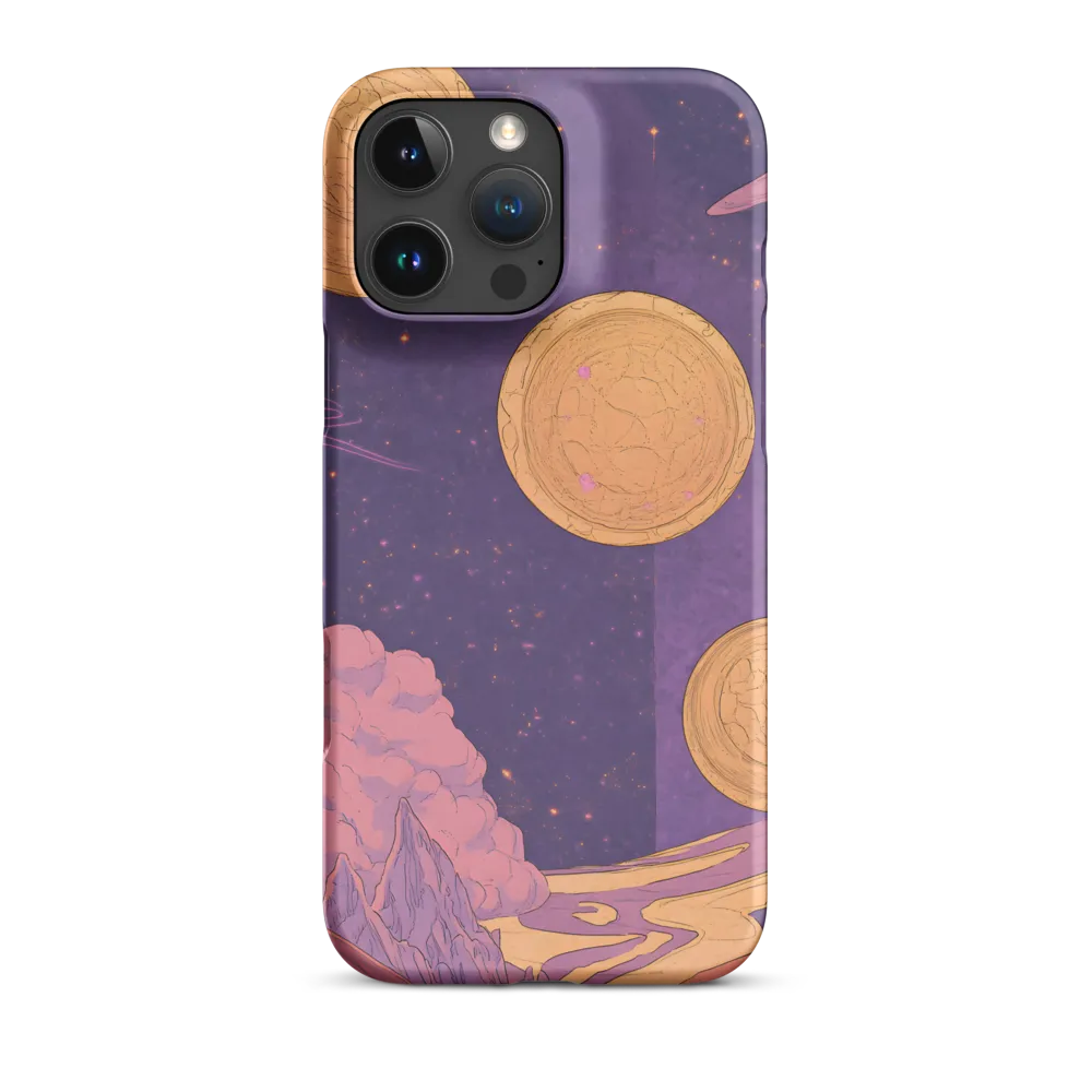 Surreal Planets in Starry Sky | Phone Case