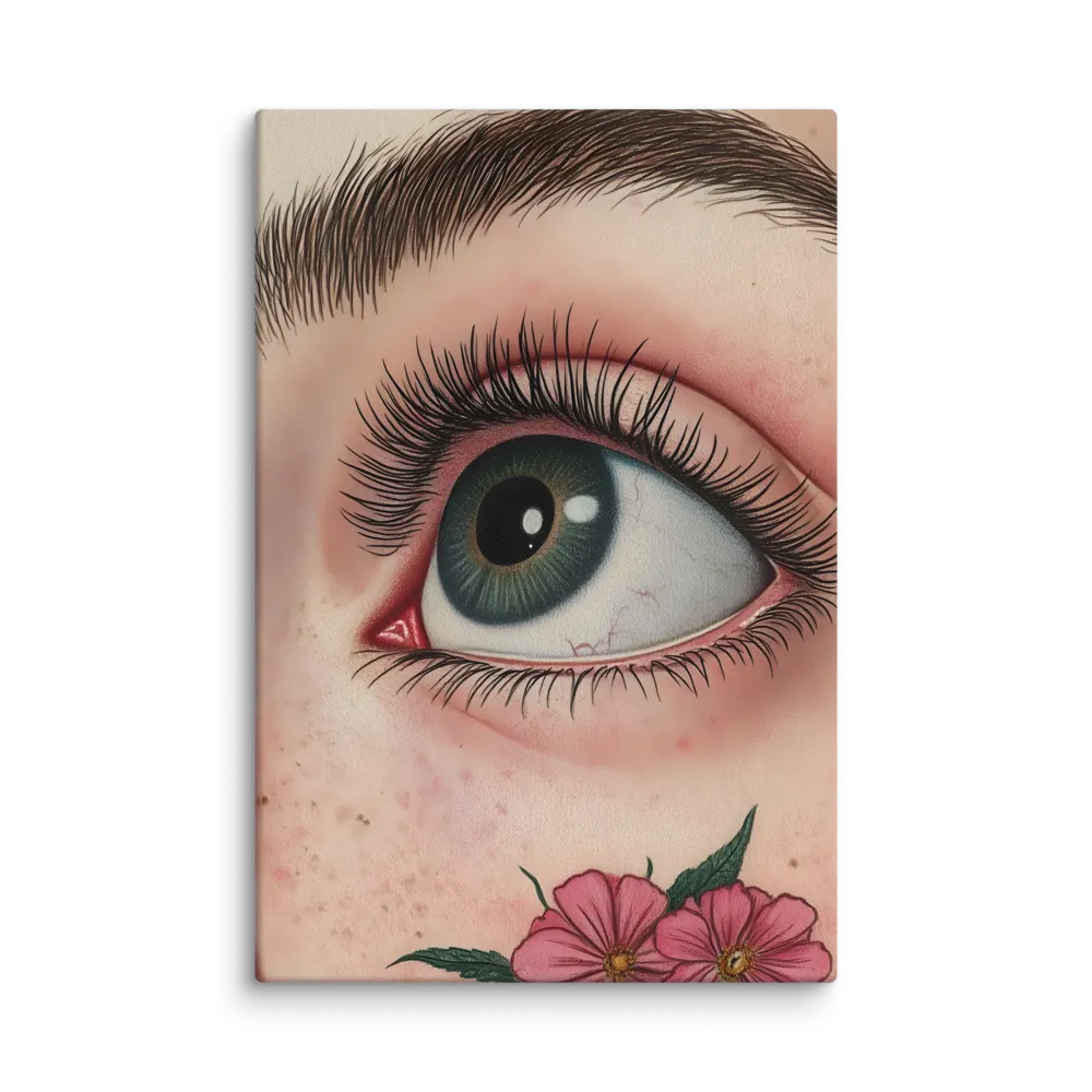 The Blooming Gaze 
 Canvas | 12″x 18″