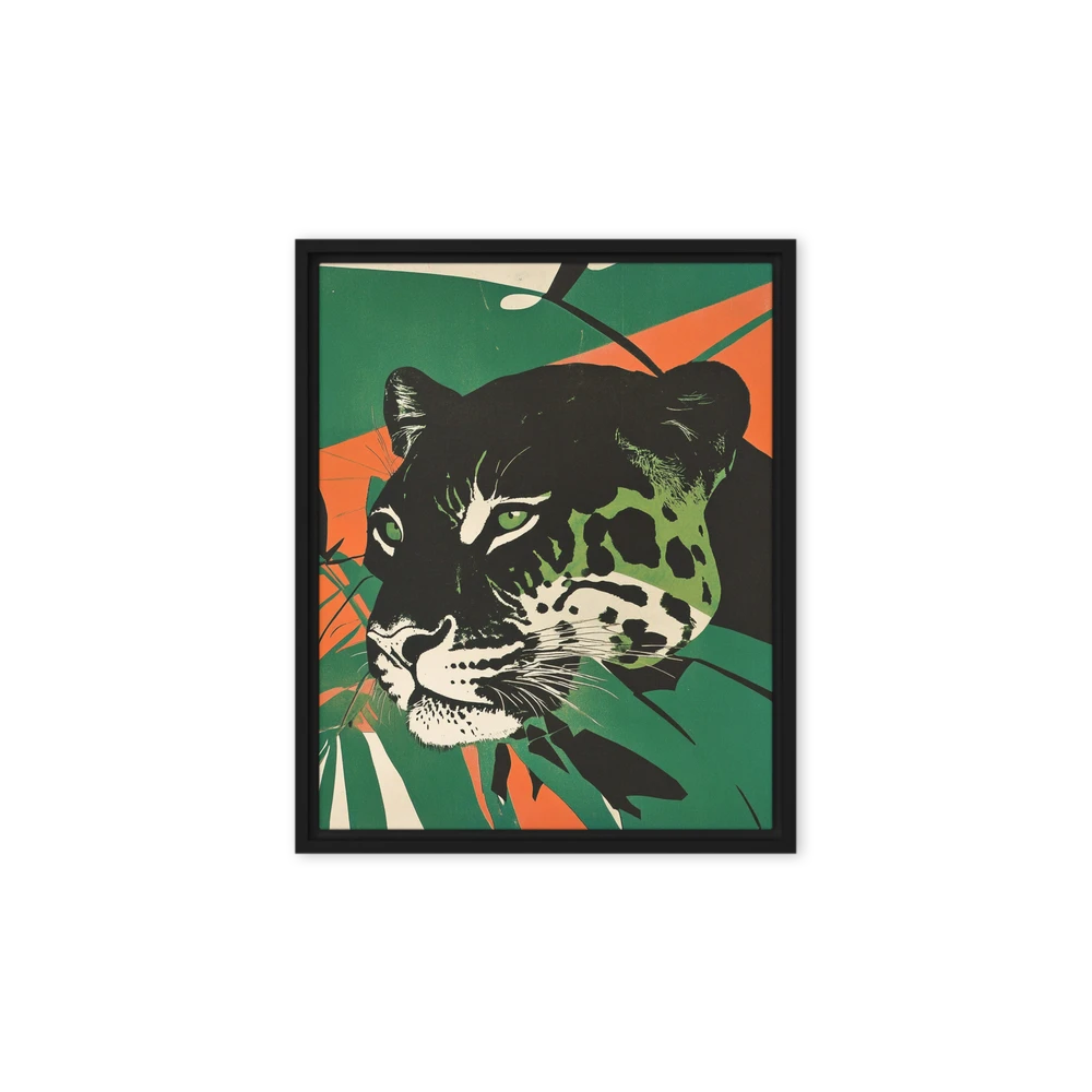Graphic Panther in Jungle | Art Print