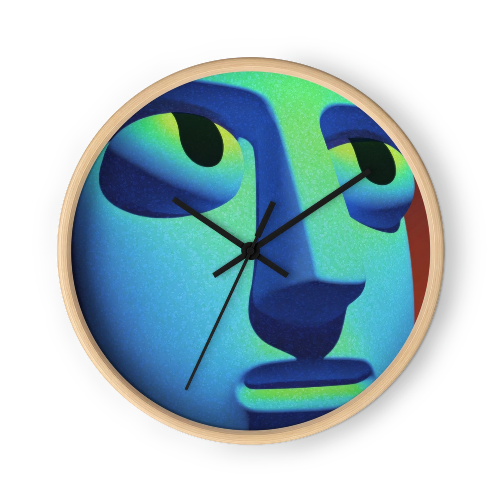 Cyan Sculpted Face