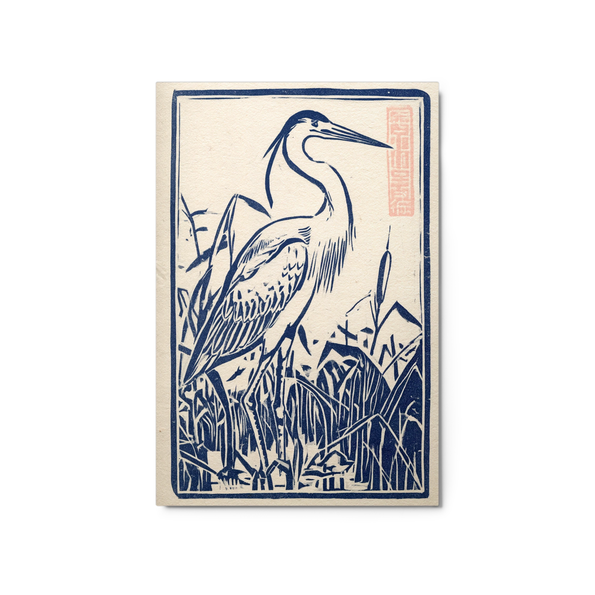Blue Heron in Reeds