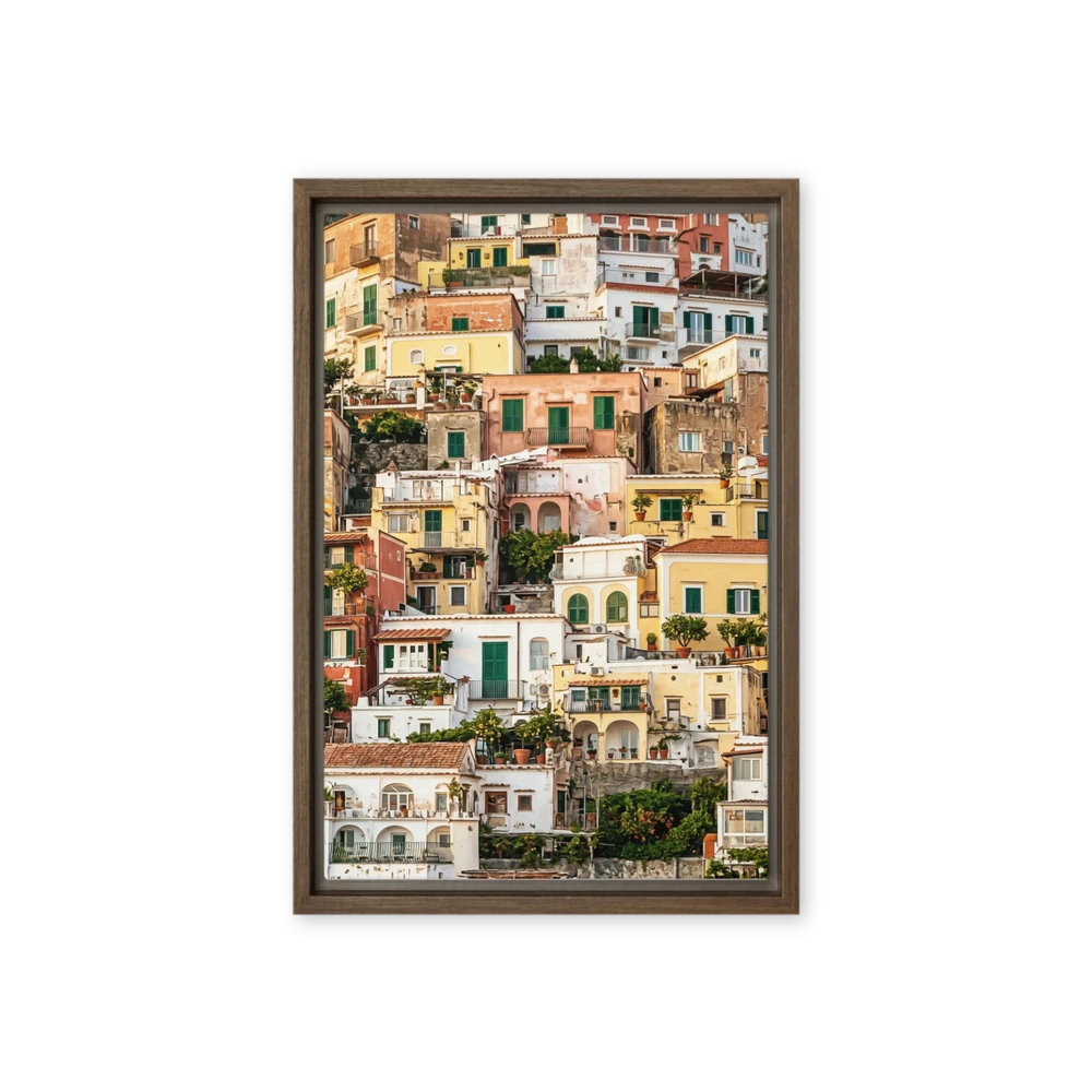 Amalfi Coastline Houses | Art Print